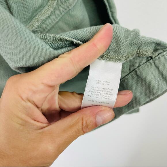 Talbots green cargo cinch preppy coastal open vest medium - Picture 6 of 6